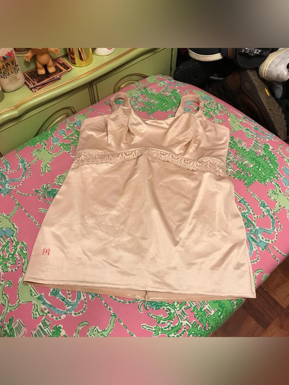 Ruby Ribbon tan heritage lace Cami Size 40 style 0818